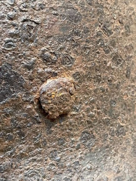 Original WWII German Battle Field Recovered M42 Steel Helmet, Waffen-SS!!! — image 4