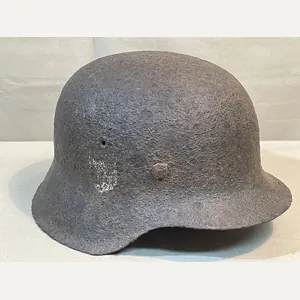 Original WWII German Battle Field Recovered M42 Steel Helmet, Waffen-SS!!!