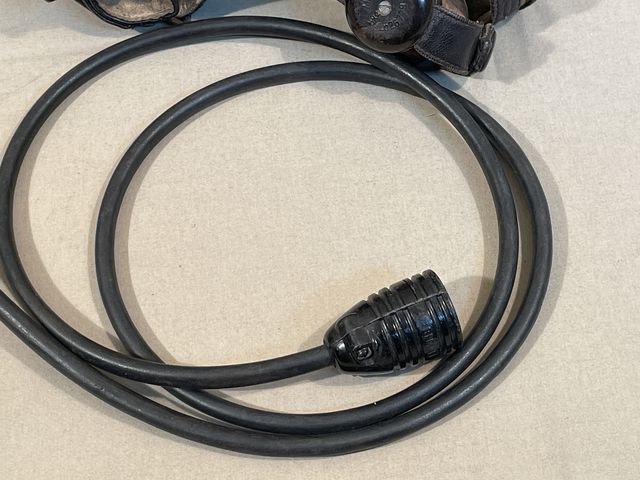 Original WWII German Luftwaffe Summer Flight Helmet, Early Example