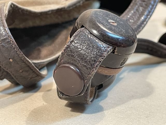 Original WWII German Luftwaffe Summer Flight Helmet, Early Example — image 13