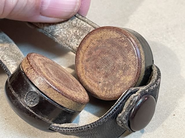 Original WWII German Luftwaffe Summer Flight Helmet, Early Example — image 14