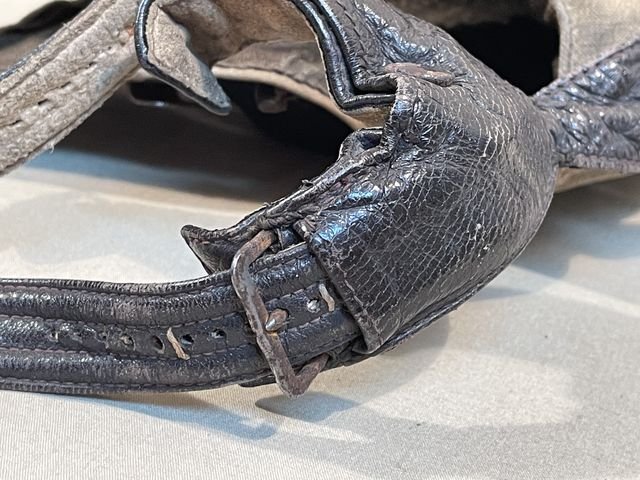 Original WWII German Luftwaffe Summer Flight Helmet, Early Example — image 17