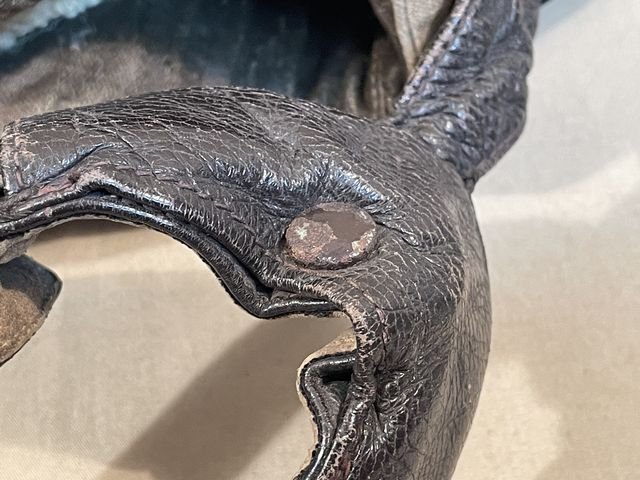 Original WWII German Luftwaffe Summer Flight Helmet, Early Example — image 18