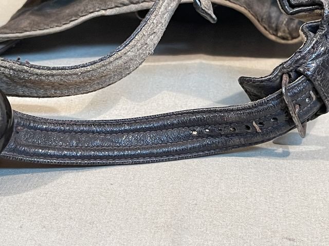 Original WWII German Luftwaffe Summer Flight Helmet, Early Example — image 19