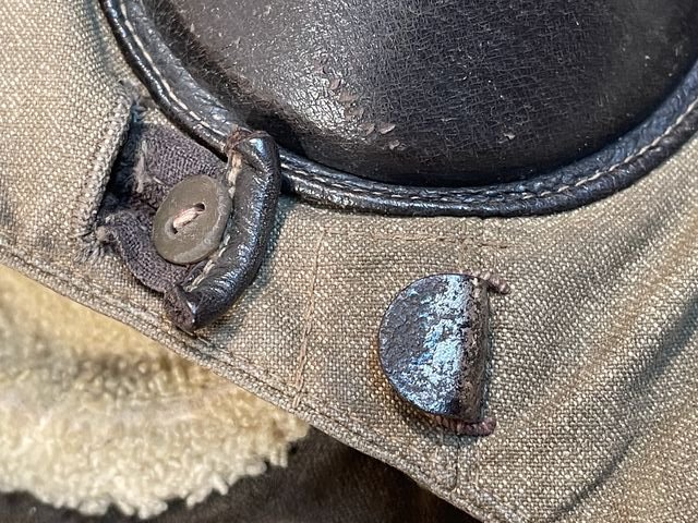 Original WWII German Luftwaffe Summer Flight Helmet, Early Example — image 35