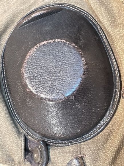 Original WWII German Luftwaffe Summer Flight Helmet, Early Example — image 37
