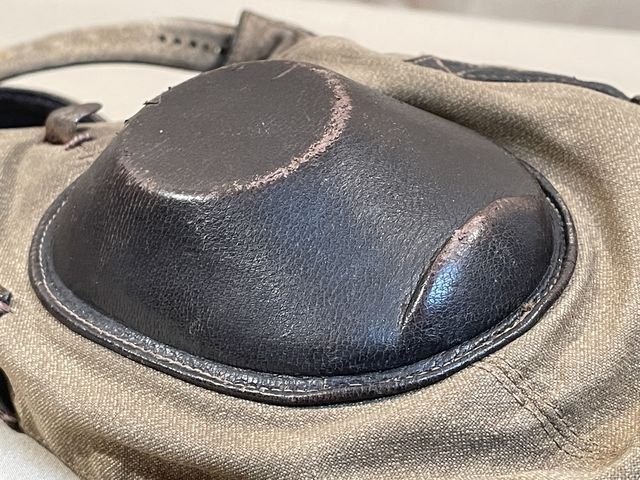 Original WWII German Luftwaffe Summer Flight Helmet, Early Example — image 38