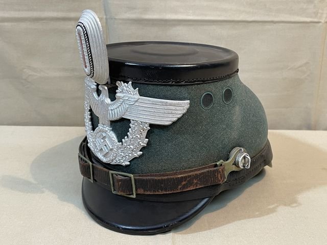 Original 1937 German Schutzpolizei NCO's Shako, COMPLETE!