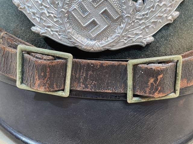 Original 1937 German Schutzpolizei NCO's Shako, COMPLETE! — image 7