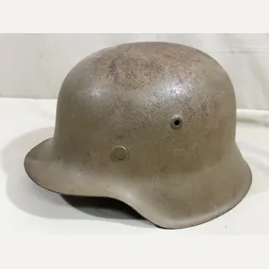 Original WWII German M42 Steel Helmet w/Liner & Chin Strap, …