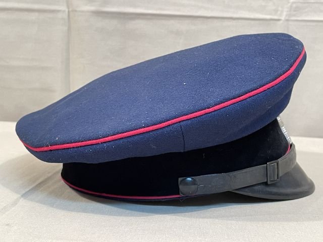 Original Nazi Era German Fire Police NCO's Visor Hat, Feuerschutzpolizei — image 11
