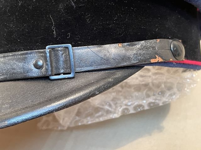 Original Nazi Era German Fire Police NCO's Visor Hat, Feuerschutzpolizei — image 6