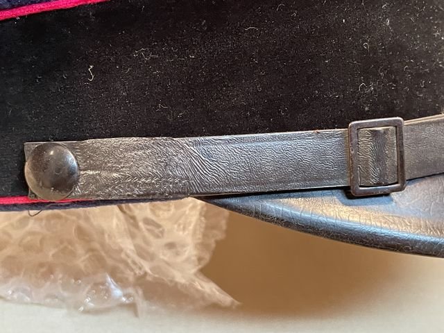 Original Nazi Era German Fire Police NCO's Visor Hat, Feuerschutzpolizei — image 7