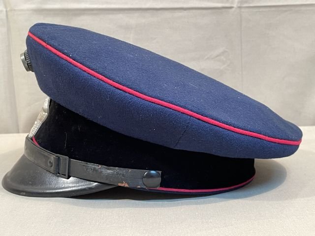 Original Nazi Era German Fire Police NCO's Visor Hat, Feuerschutzpolizei — image 9