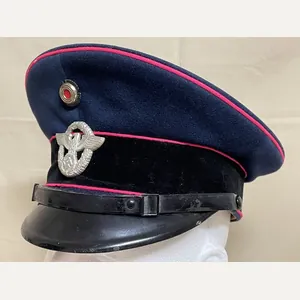 Original Nazi Era German Fire Police NCO's Visor Hat, Feuerschutzpolizei