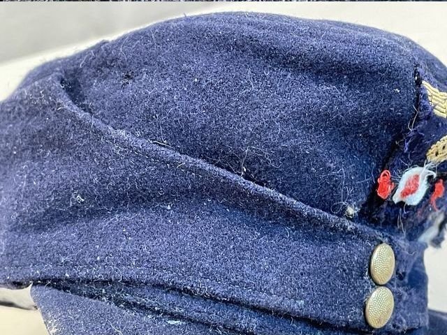 Original Nazi Era German Reichspost M43 Cap, Uncleaned — image 10