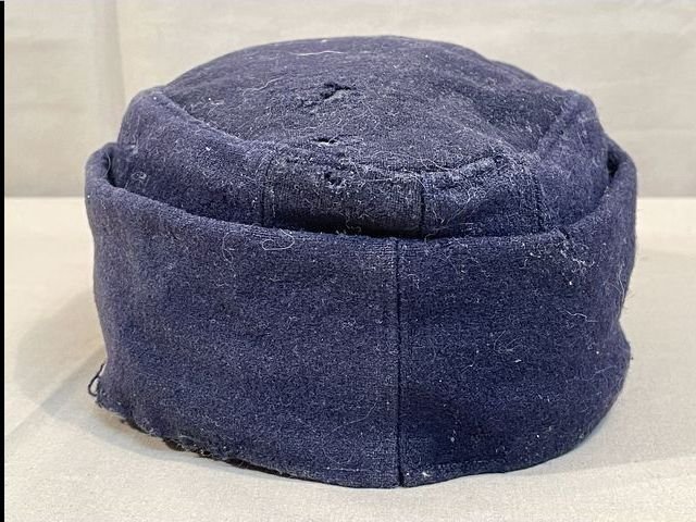 Original Nazi Era German Reichspost M43 Cap, Uncleaned — image 12