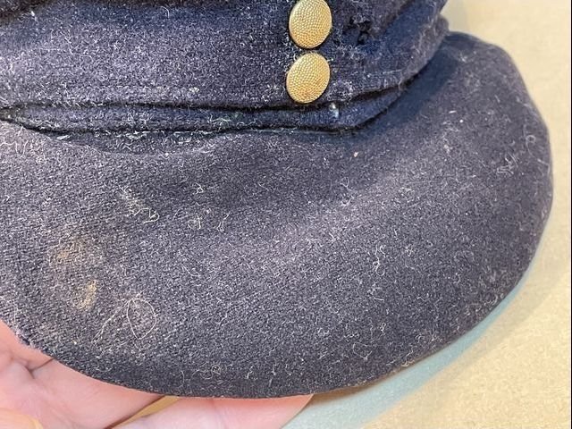 Original Nazi Era German Reichspost M43 Cap, Uncleaned — image 3