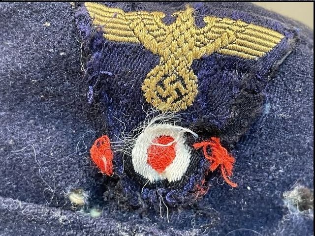 Original Nazi Era German Reichspost M43 Cap, Uncleaned — image 4