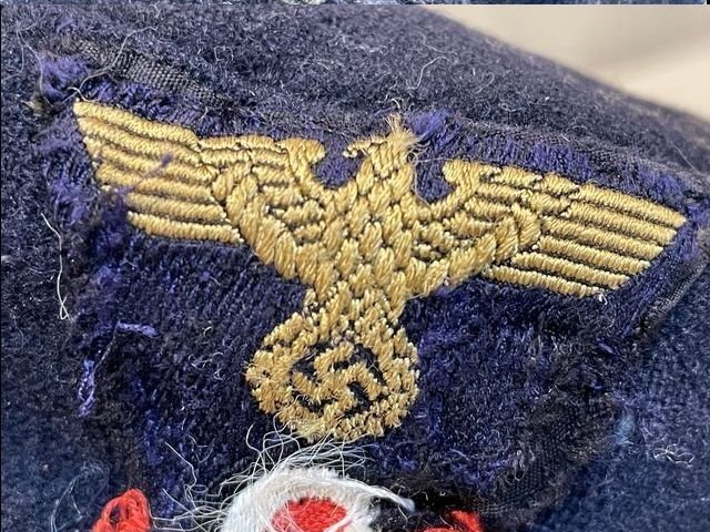 Original Nazi Era German Reichspost M43 Cap, Uncleaned — image 5