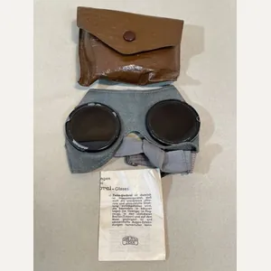 Original WWII German Sun Goggles with Gray Frames, UNISSUED!!!