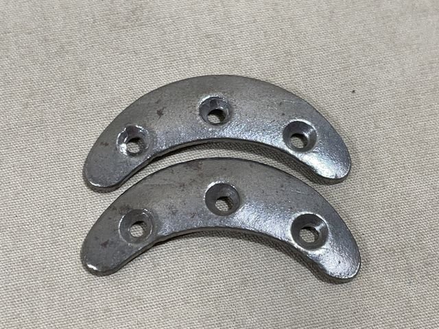 Original WWII German Toe Plates, Pair