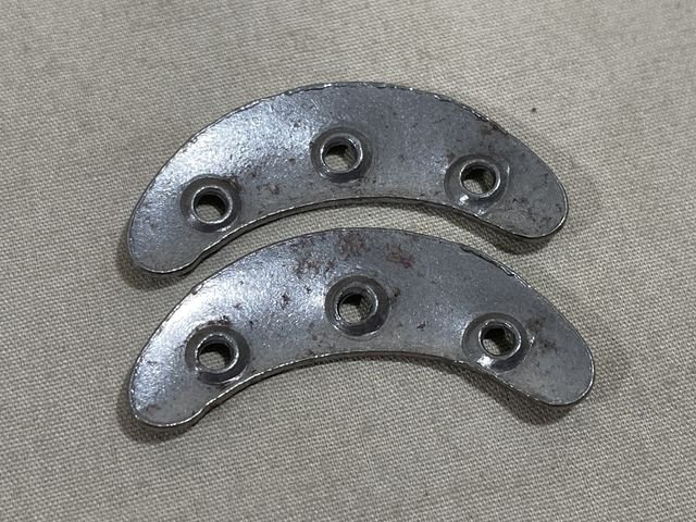 Original WWII German Toe Plates, Pair — image 2