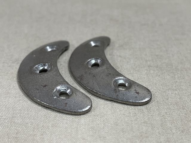 Original WWII German Toe Plates, Pair — image 4
