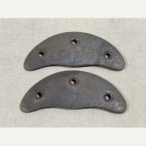 Original WWII German Boot Toe Plates, Pair, SIZE 1