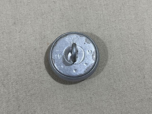 Original WWII German 19mm Pebbled Button, Silver — image 3