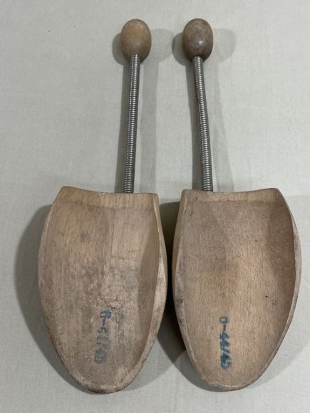 Original WWII Era German Boot/Shoe Forms, Pair — image 3