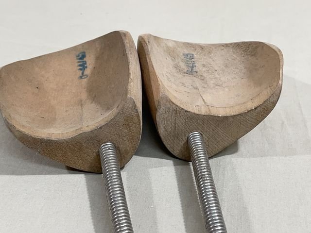 Original WWII Era German Boot/Shoe Forms, Pair — image 9