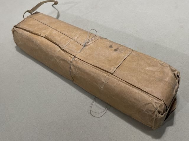 Original WWII Era German Pack of Tan Shoe Laces, 1 Gross — image 10