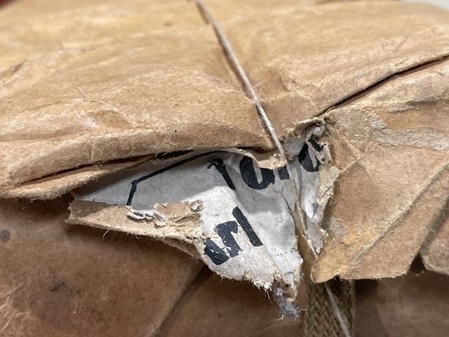 Original WWII Era German Pack of Tan Shoe Laces, 1 Gross — image 5