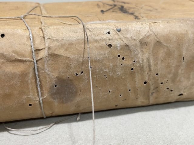 Original WWII Era German Pack of Tan Shoe Laces, 1 Gross — image 7