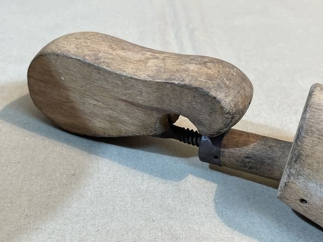 Original WWII Era German Adjustable Boot or Shoe Trees, Mis-Matched Pair — image 6