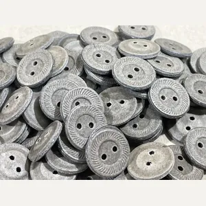 Original WWII German Pressed Paper Button - 16mm