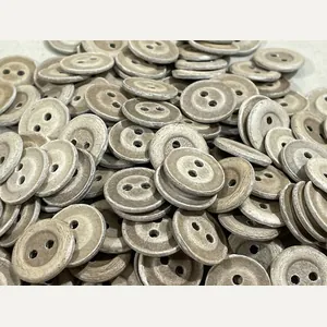 Original WWII German Pressed Paper Buttons - 16mm