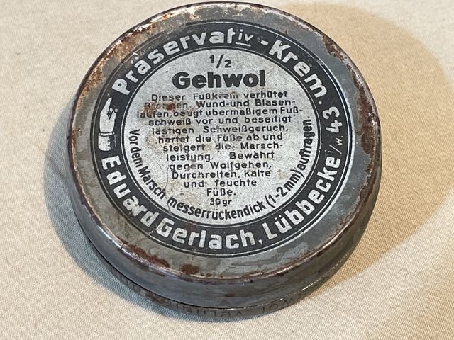 Original WWII Era German Gerlach's Gehwol Boot Preservative — image 3