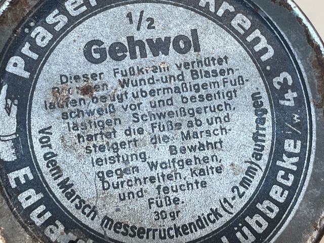 Original WWII Era German Gerlach's Gehwol Boot Preservative — image 4