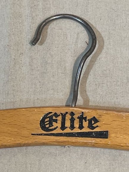 Original WWII Era German Wooden Clothes Hanger, Elite — image 2