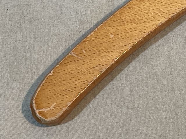 Original WWII Era German Wooden Clothes Hanger, Elite — image 3