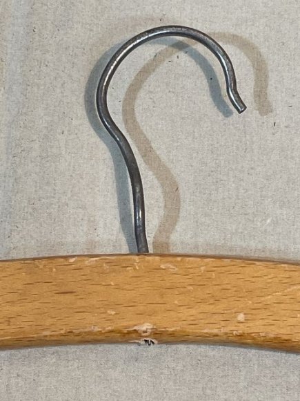 Original WWII Era German Wooden Clothes Hanger, Elite — image 6