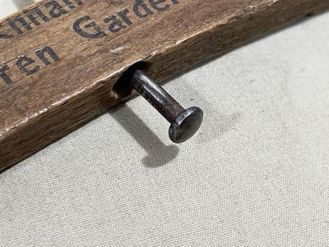Original WWII Era German Wooden Clothes Hanger, B. Wittges — image 8