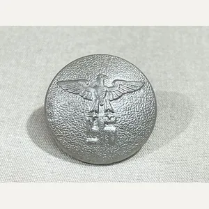 Original Nazi Era German NSDAP Silver Tunic Button, 21mm