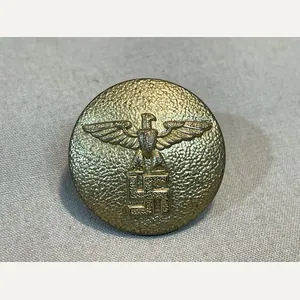 Original Nazi Era German NSDAP GOLD RZM Marked Button, 24mm