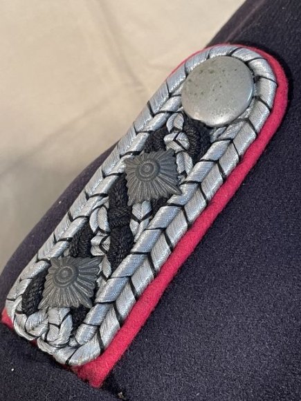 Original WWII German Fireman's Wool Officer's Tunic, Feuerschutzpolizei — image 3