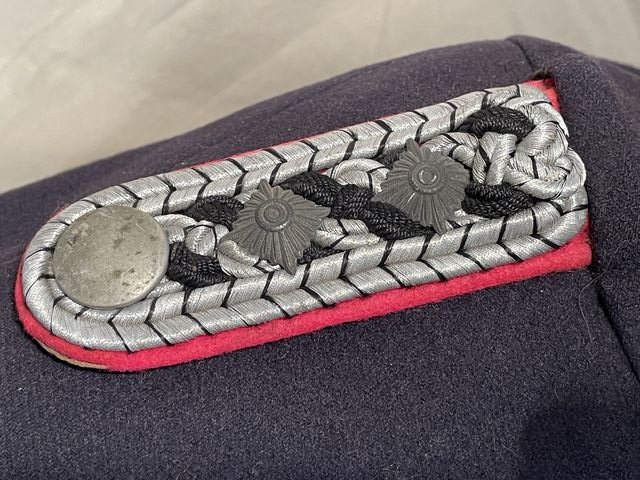 Original WWII German Fireman's Wool Officer's Tunic, Feuerschutzpolizei — image 4