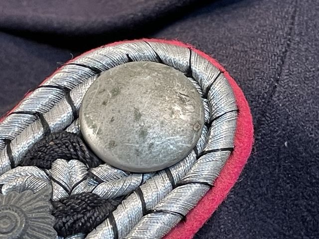 Original WWII German Fireman's Wool Officer's Tunic, Feuerschutzpolizei — image 48