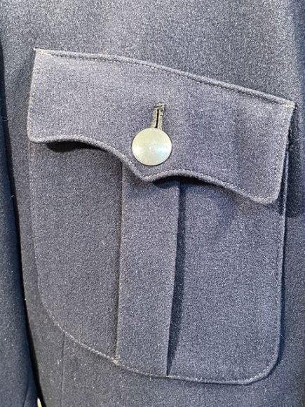 Original WWII German Fireman's Wool Officer's Tunic, Feuerschutzpolizei — image 9